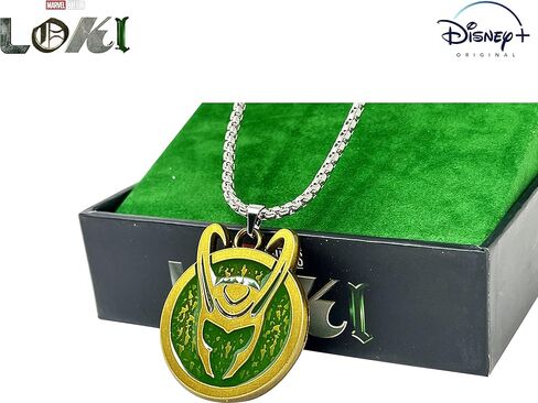 LOKI HELMET NECKLACE, Ladies Officially Licensed Marvel Disney+ Women LOKI Helmet SYMBOL Pendant Necklace in Saudi Arabia