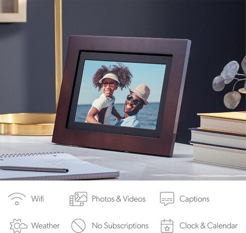 ببساطة Smart Home 10 "Wifi Digital Photo Frame | أرسل صورة أو فيديو من الهاتف إلى إطار الصورة الرقمية مع تطبيق PhotoShare Frame مجانًا in Kuwait