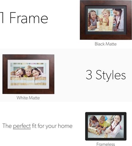 ببساطة Smart Home 10 "Wifi Digital Photo Frame | أرسل صورة أو فيديو من الهاتف إلى إطار الصورة الرقمية مع تطبيق PhotoShare Frame مجانًا in Kuwait