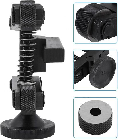 Knurling Tool for Metal Lathe, Linear Knurl Tool, Lathe Adjustable Shank with 4 Wheel, Adjustable Force Spring Action Knurling Tool, for Lathe Machine Quick Change Tool in Saudi Arabia