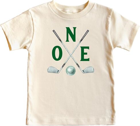 One Golf Sticks Matching Family 1st Birthday Shirts Golf Themed Kids Birthday Party Tee - Sold Individually in Saudi Arabia
