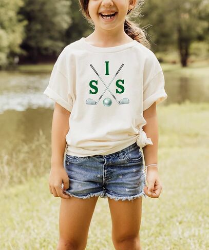 One Golf Sticks Matching Family 1st Birthday Shirts Golf Themed Kids Birthday Party Tee - Sold Individually in Saudi Arabia