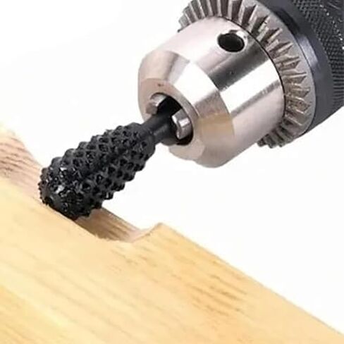 5pcs مجموعة الدوران لدغية للنحت والطحن ، وأدوات ملفات دوارة العمل لمشاريع DIY والحرف (أسود) in Saudi Arabia