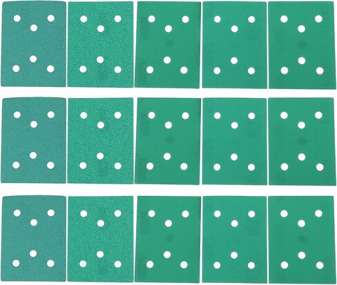 50pcs 3x4inch 6-Hole Assorted Grit Sanding Sheets 80/120/150/180/220 Grit Compatible with Surfprep Compatible with Uneeda Ekasand in Saudi Arabia