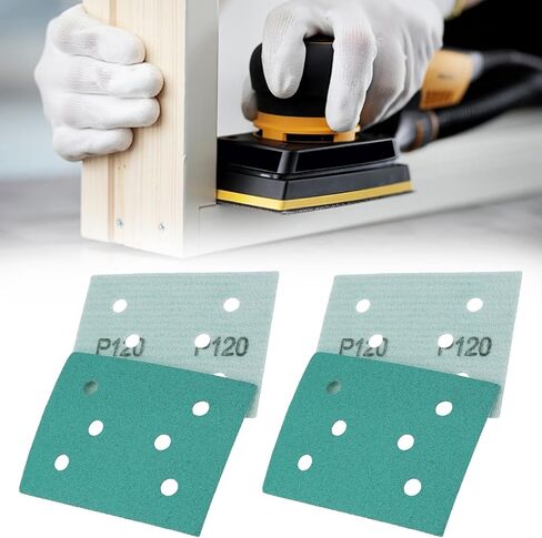 50pcs 3x4inch 6-Hole Assorted Grit Sanding Sheets 80/120/150/180/220 Grit Compatible with Surfprep Compatible with Uneeda Ekasand in Saudi Arabia
