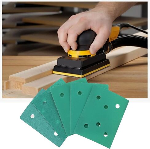 50pcs 3x4inch 6-Hole Assorted Grit Sanding Sheets 80/120/150/180/220 Grit Compatible with Surfprep Compatible with Uneeda Ekasand in Saudi Arabia