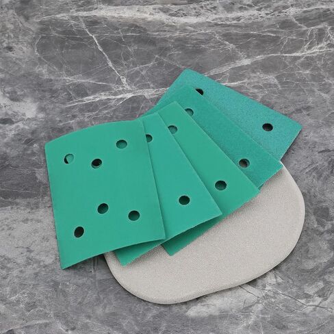 50pcs 3x4inch 6-Hole Assorted Grit Sanding Sheets 80/120/150/180/220 Grit Compatible with Surfprep Compatible with Uneeda Ekasand in Saudi Arabia