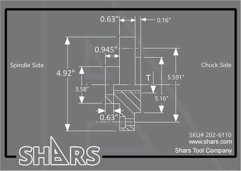 Shars 6 "لوحة خلفية متتالية بالكامل 2-1/4-8 TPI لمدة 3 أو 4 Jaw Self Center Chuck 202-6110 S in Saudi Arabia