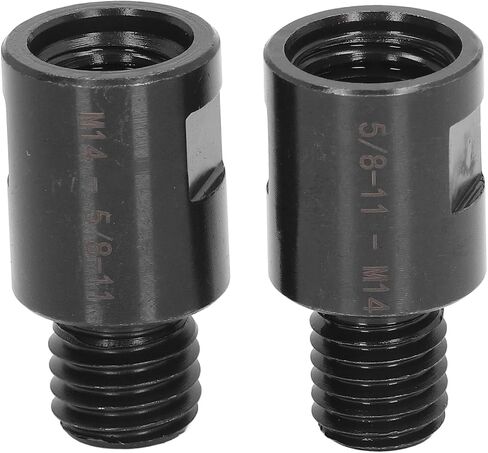 2Pcs Thread Adapter, 5/8in to M14, M14 to 5/8in, for Lathe Drill, with Power Tools in Saudi Arabia