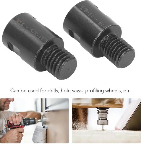 2Pcs Thread Adapter, 5/8in to M14, M14 to 5/8in, for Lathe Drill, with Power Tools in Saudi Arabia