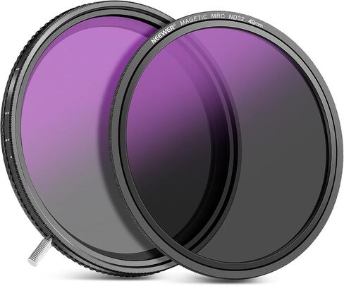 Neewer 2 في 1 الألوان الحقيقية 82 مم متغير ND & CPL Filter ND2-512 (1-9 توقف) ، مرشح عدسة ND32 المغناطيسية ، مرشح عدسة الكاميرا المحايدة متعددة الكثافة ، لا تحول لون/لا X Cross/No Vignetting in Saudi Arabia