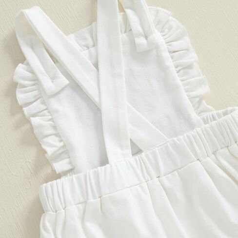 Baby Girl Football Outfit Go Team Embroidery Ruffled Sleeveless Overalls Romper Infant Bodysuit Newborn Summer Clothes in Kuwait