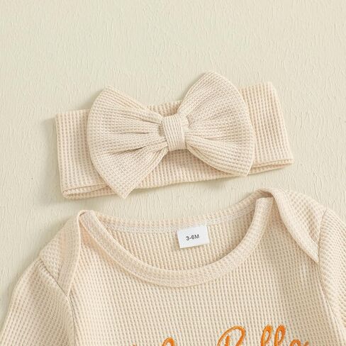 My First Thanksgiving Baby Girl Outfit Newborn Homemade Rolls Onesie Waffle Knit Romper Jumpsuit Cute Clothes in Saudi Arabia