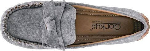 Corkys Footwear Women's Driving Miss Daisy Driving Loafer/Moccasin ، وهي عبارة عن زلة كلاسيكية مع عقدة القوس ، نعل نعل مطاطية متينة للراحة طوال اليوم in Kuwait