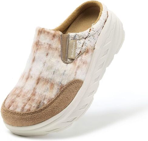 Women's Orthopedic Diabetic Wide Slippers: Comfortable Arch Support Plantar Fasciitis House Slip On Loafers, Casual Flat Feet Winter Warm Walking Shoes for Foot and Heel Pain Relief in Saudi Arabia