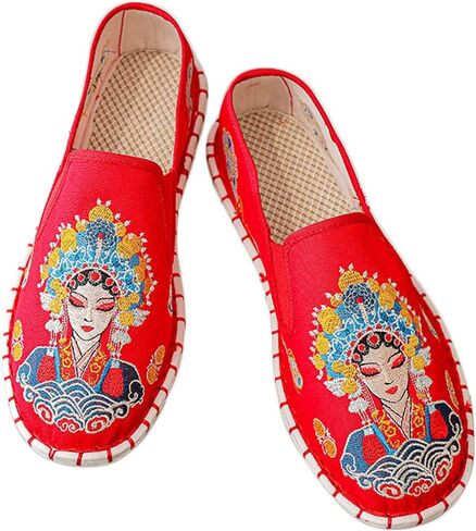 Embroidered Kung Fu Tai Chi Shoes Unisex Black Rubber Sole Martial Art Sports Chinese Traditional Slippers Men and Women in Saudi Arabia