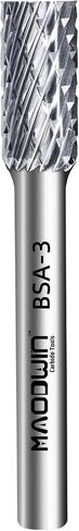 SC-3 Double Cut Tungsten Carbide Rotary Burr 3/8" Cutting Diameter 3/4" Length 1/4" Shank Deburring Tools High-Speed Metal/Wood Grinding, Carving, and 3D Contouring in Saudi Arabia