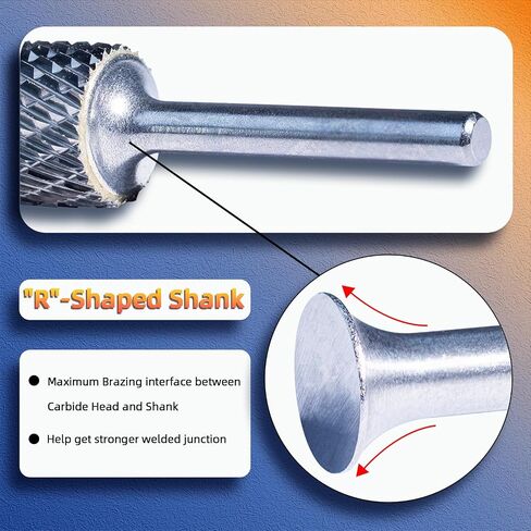 SC-3 Double Cut Tungsten Carbide Rotary Burr 3/8" Cutting Diameter 3/4" Length 1/4" Shank Deburring Tools High-Speed Metal/Wood Grinding, Carving, and 3D Contouring in Saudi Arabia