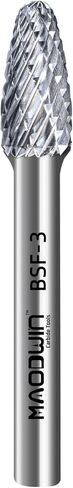 SA-3 TUNGSTEN CARBIDE ROTARY BURS 1/4 "Shank مزدوج قطع دوارة أسطوانية كربيد قطع قطع طاحونة من أجل نحت طحن النشوة المعدنية ونقش in Kuwait