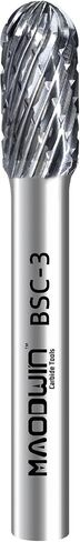 SC-3 Double Cut Tungsten Carbide Rotary Burr 3/8" Cutting Diameter 3/4" Length 1/4" Shank Deburring Tools High-Speed Metal/Wood Grinding, Carving, and 3D Contouring in Saudi Arabia