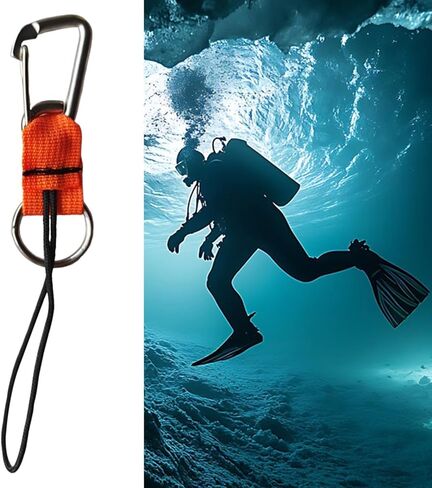 Scuba Diving Lanyard with Metal Buckle - 20cm Camera Tether for Underwater Photography, Diving Accessories- in Kuwait