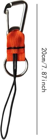 Scuba Diving Lanyard with Metal Buckle - 20cm Camera Tether for Underwater Photography, Diving Accessories- in Kuwait