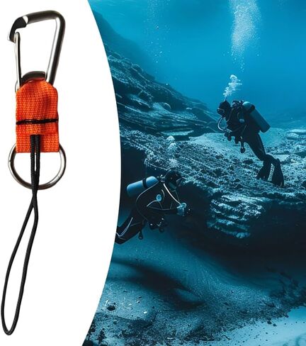 Scuba Diving Lanyard with Metal Buckle - 20cm Camera Tether for Underwater Photography, Diving Accessories- in Kuwait