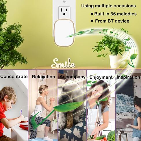 White Noise Sound Machine, 36 Relaxing Sounds Including Natural Soothing Sounds and Sleep Noise, Speaker for Home, Office, Hotel，Toilet，for Portable Travel. (Light White, smal) in Saudi Arabia