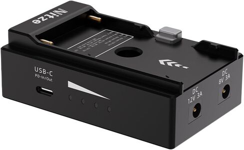 Nitze NP-F Battery Adapter Plate, with 8V/3A DC, 12V/3A DC, USB-A and USB-C Output Ports, for Sony NP-F550/ F750/ F970 Battery - N22-A1 in Saudi Arabia