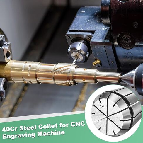 ER32 SPRING COLLET ، 40CR STEEL SPRING COLLET COLLET CLAPPING DIMETER 20MM لآلة MACHING/ MLINGER CNC [Silver ، 1.6x1.3 "/ 40x33mm] in Saudi Arabia