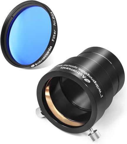 Astromania 2" Color/Planetary Filter for Telescope - #80A Blue - Bundle with - 2" 35mm Eyepiece Extension Tube Adapter in Saudi Arabia