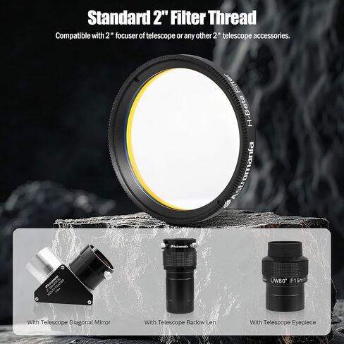 Astromania 2" Color/Planetary Filter for Telescope - #56 Green - Bundle with - 2" Telescope Nebula H-Beta Filter in Saudi Arabia