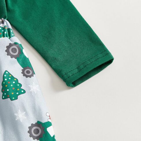 My 1st Christmas Newborn Baby Boy Clothes Print Long Sleeve Romper Bodysuit Overalls Pants Hat Set 3Pcs Fall Outfit in Kuwait