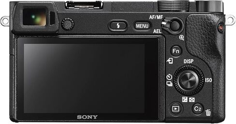 Sony Alpha a6300 Mirrorless Camera with 16-50mm Lens Black (ILCE6300L/B) + Lens Cap Keeper + Cleaning Kit in Saudi Arabia
