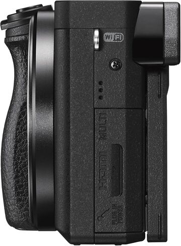 Sony Alpha a6300 Mirrorless Camera with 16-50mm Lens Black (ILCE6300L/B) + Lens Cap Keeper + Cleaning Kit in Saudi Arabia