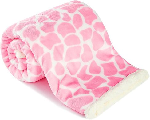 Nursery Bed Blankets Newborn Care Soft Receiving Blanket 30" x 40", Warm and Cozy for Baby Carrier Stroller Travel (Pink Ripple) in Kuwait