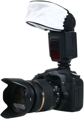 Popetpop Camera Softbox Dunsfuser للتصوير الفوتوغرافي محمولة تملأ الخلاص غطاء العجلة الخفيفة للمواد العاكسة لوزن DSLR وفلاش خارجي للاستوديو والاستخدام في الهواء الطلق in Saudi Arabia