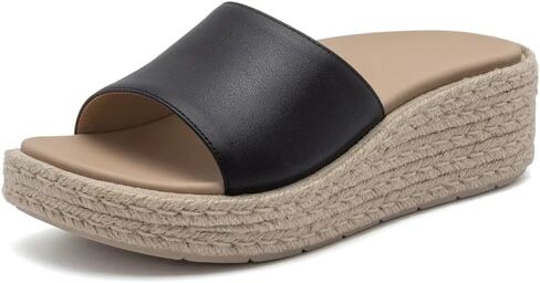 Abeo Solstice Slide Platform Sandals | تنزلق على سيدات النساء | espadrilles للنساء | صندل النساء الأنيق | الأحذية الصيفية للنساء | بنيت في النعال التقويمية in Kuwait