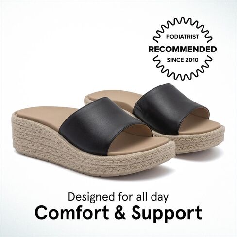 Abeo Solstice Slide Platform Sandals | تنزلق على سيدات النساء | espadrilles للنساء | صندل النساء الأنيق | الأحذية الصيفية للنساء | بنيت في النعال التقويمية in Kuwait