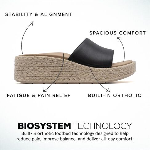 Abeo Solstice Slide Platform Sandals | تنزلق على سيدات النساء | espadrilles للنساء | صندل النساء الأنيق | الأحذية الصيفية للنساء | بنيت في النعال التقويمية in Kuwait