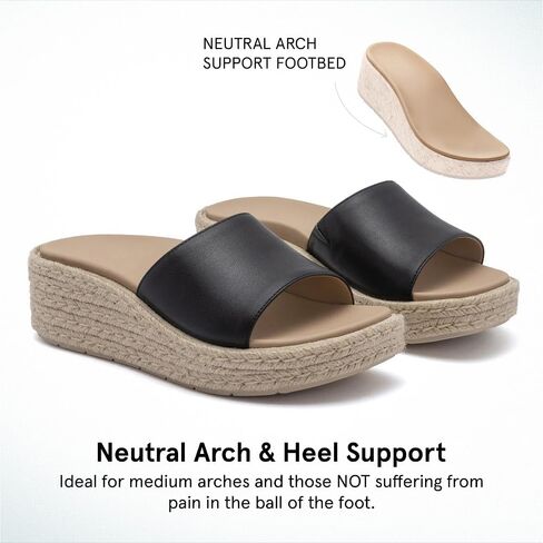 Abeo Solstice Slide Platform Sandals | تنزلق على سيدات النساء | espadrilles للنساء | صندل النساء الأنيق | الأحذية الصيفية للنساء | بنيت في النعال التقويمية in Kuwait