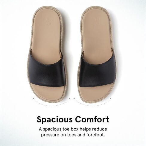 Abeo Solstice Slide Platform Sandals | تنزلق على سيدات النساء | espadrilles للنساء | صندل النساء الأنيق | الأحذية الصيفية للنساء | بنيت في النعال التقويمية in Kuwait