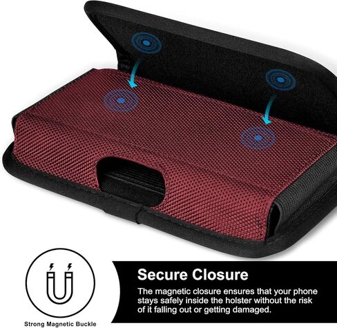 ykooe Rugged Nylon Holster Compatible with S25/S24/S23/S21/S20 Ultra, A16 A15 A14 A13 A03s A32 Moto G Stylus Play Power 5G Cell Phone Belt Holder for Men, Green - XXL in Saudi Arabia