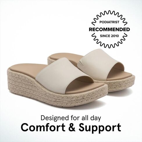 Abeo Solstice Slide Platform Sandals | تنزلق على سيدات النساء | espadrilles للنساء | صندل النساء الأنيق | الأحذية الصيفية للنساء | بنيت في النعال التقويمية in Kuwait