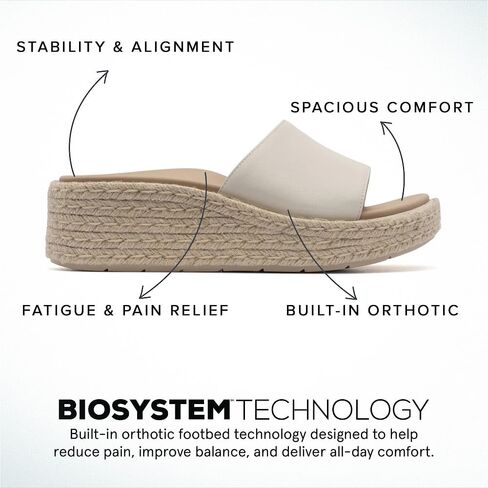 Abeo Solstice Slide Platform Sandals | تنزلق على سيدات النساء | espadrilles للنساء | صندل النساء الأنيق | الأحذية الصيفية للنساء | بنيت في النعال التقويمية in Kuwait