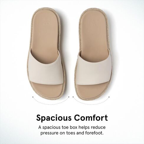 Abeo Solstice Slide Platform Sandals | تنزلق على سيدات النساء | espadrilles للنساء | صندل النساء الأنيق | الأحذية الصيفية للنساء | بنيت في النعال التقويمية in Kuwait