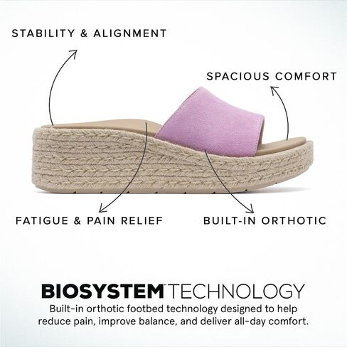 Abeo Solstice Slide Platform Sandals | تنزلق على سيدات النساء | espadrilles للنساء | صندل النساء الأنيق | الأحذية الصيفية للنساء | بنيت في النعال التقويمية in Kuwait