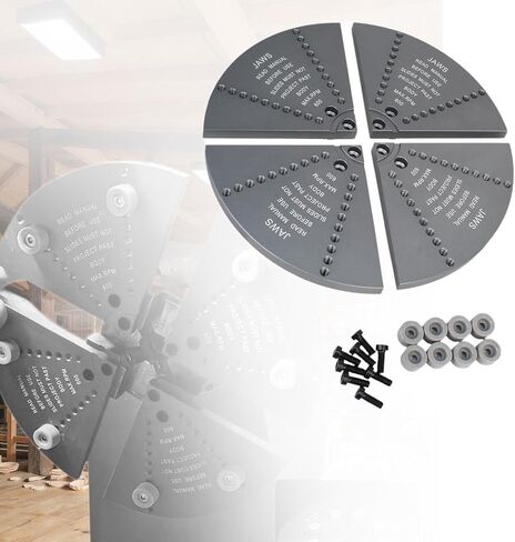 Cole Jaw Set Tools for DIY Use Aluminum Alloy with Complete Accessory Kit, Gray in Kuwait