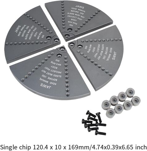 Cole Jaw Set Tools for DIY Use Aluminum Alloy with Complete Accessory Kit, Gray in Kuwait