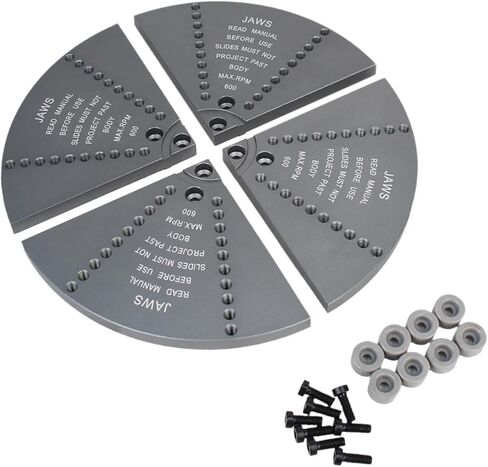 Cole Jaw Set Tools for DIY Use Aluminum Alloy with Complete Accessory Kit, Gray in Kuwait